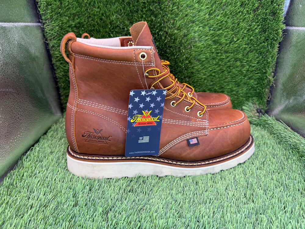 Vintage Thorogood American Heritage 804-4200 Combat Boot Men's 11D Brown Leather